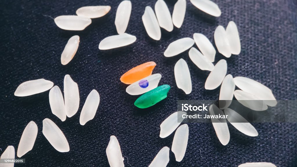 Indian Color Rice Design Rice Colored As Indian Flag Pattern With Colorful Pattern Stock Photo ...