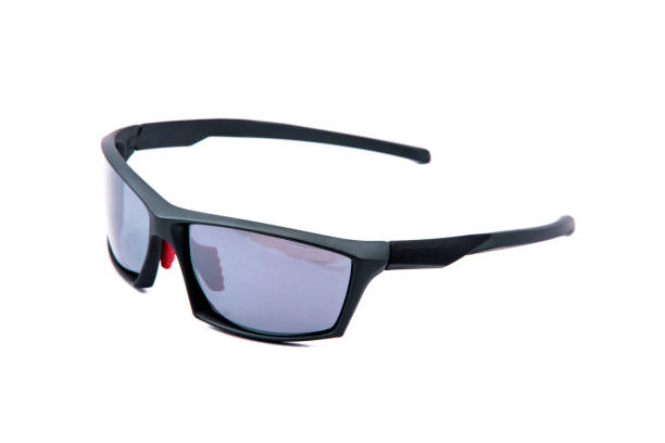 istock Fashion sunglasses black frames on white background. 1294824242