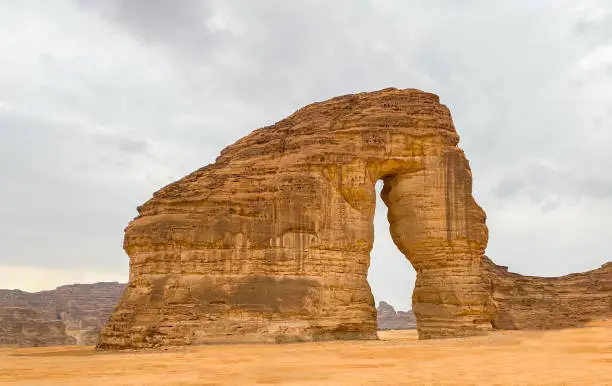 Al-Ula is the capital of the governorate of the same name that is part of Madinah Province in Saudi Arabia, it is considered one of the best-preserved heritage sites in the world. the elephant rock.