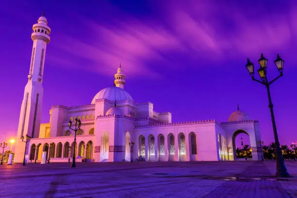 The Al-Fateh Mosque also known as Al-Fateh Islamic Center & Al Fateh Grand Mosque is one of the largest mosques in the world. The mosque was built by the late Sheikh Isa bin Salman Al Khalifa in 1987 and was named after Ahmed Al Fateh. In 2006, Al-Fateh became the site of the National Library of Bahrain.