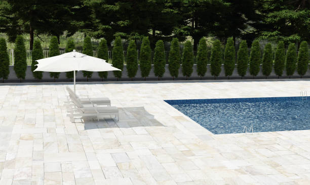 istock Backyard Outdoor Residential Private Swimming Pool 1294835649