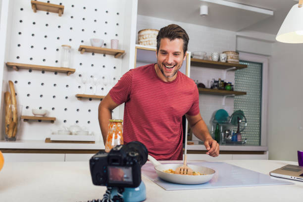 istock Food blogger lifestyle and working process. 1294852336