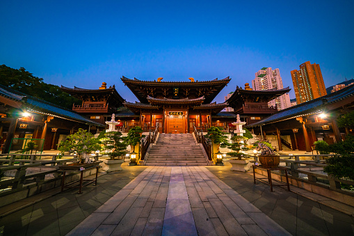 Chi Lin Nunnery is a buddhist temple complex located in Diamond Hill, Kowloon region of Hong Kong in China