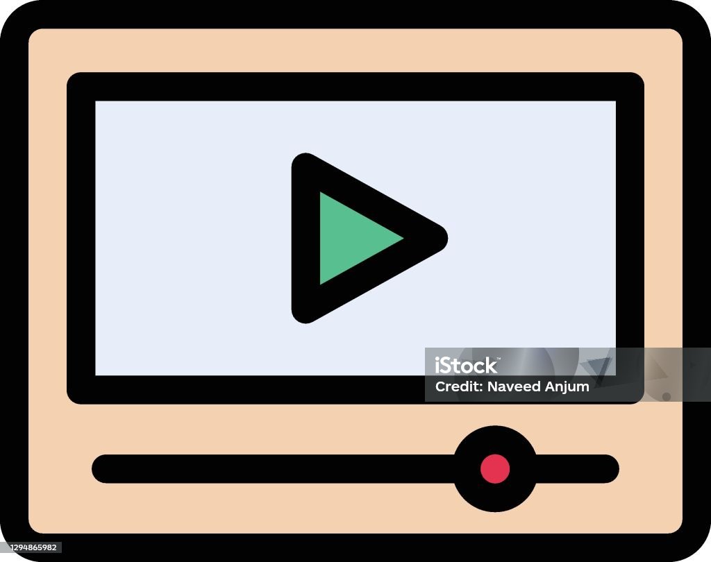 Video Player Vector Graphics Video Player Stock Illustration - Download Image Now - Art Museum ...