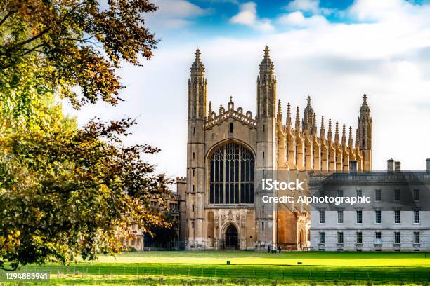 Rear View Of Kings College Chapel Cambridge Stock Photo - Download Image Now - Cambridge - England, UK, Campus