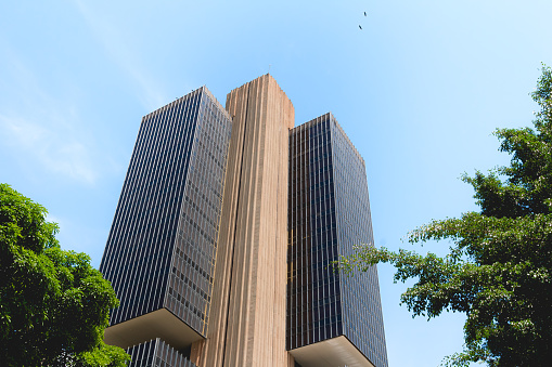 Banco Central do Brasil - BACEN. Building of the central bank of brazil in the center of Brasilia, federal capital. Brasilia, Federal District - Brazil. January, 03, 2020.