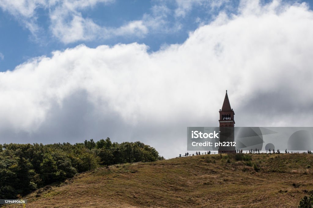 Viewpoint Himmelbjerget close to Silkeborg Space for text Silkeborg - Denmark Stock Photo