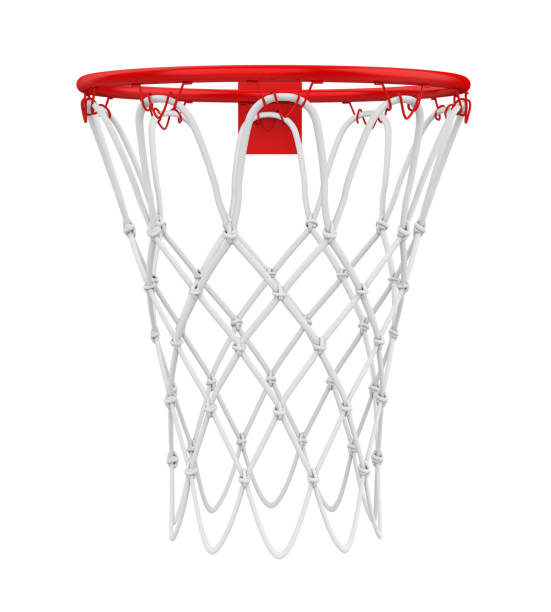 バスケットボールフープ孤立 - バスケットゴールリング ストックフォトと画像