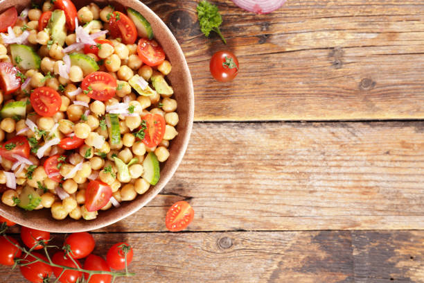 istock vegetable salad with bean, tomato, avocado 1294905456