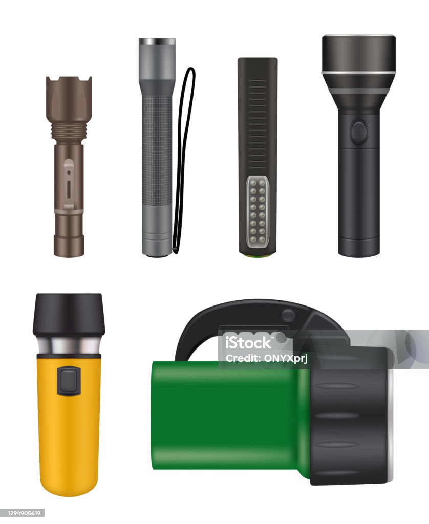 Night flashlight. Object for searching in dark electric lamps flashlight security handy items vector realistic set Night flashlight. Object for searching in dark electric lamps flashlight security handy items vector realistic set. Flashlight illuminate, equipment spotlight illumination illustration Flashlight stock vector Night flashlight. Object for searching in dark electric lamps flashlight security handy items vector realistic set Night flashlight. Object for searching in dark electric lamps flashlight security handy items vector realistic set. Flashlight illuminate, equipment spotlight illumination illustration Flashlight stock vector
