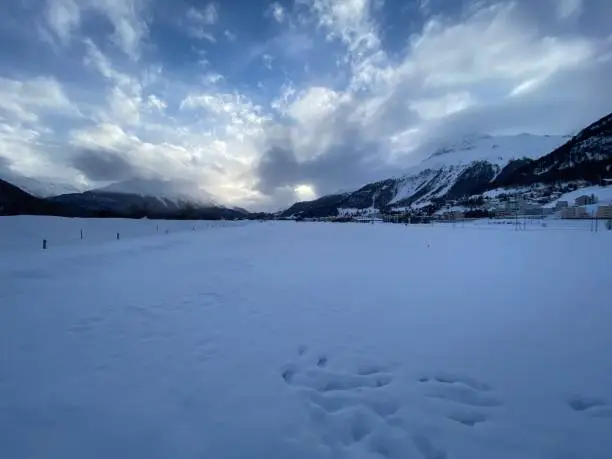 A beautiful panorama in the winterwonderland