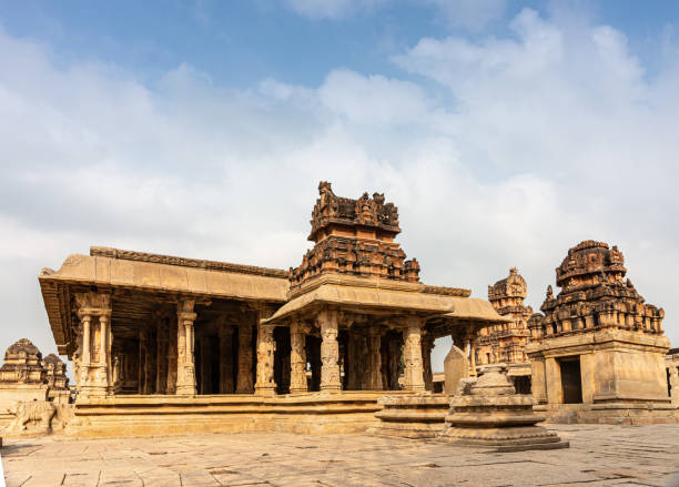 istock 3 towers at Krishna Temple, Hampi, Karnataka, India. 1294918371