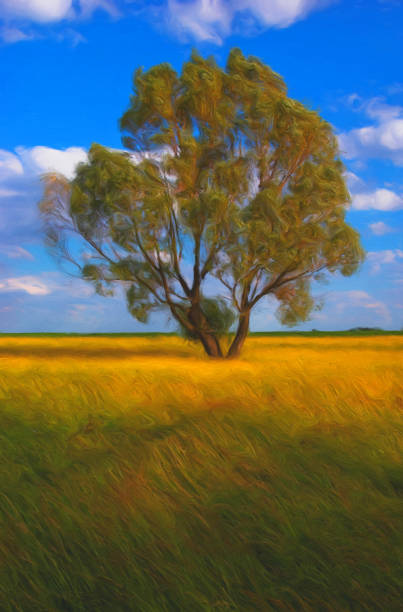 istock Oil landscape painting 1294921472