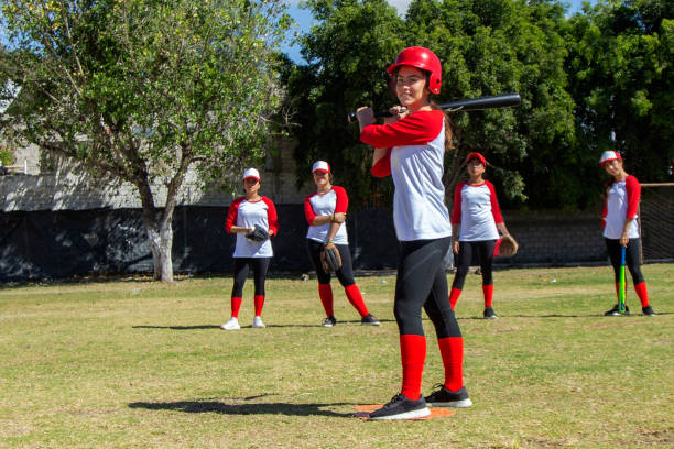 Teenage women training