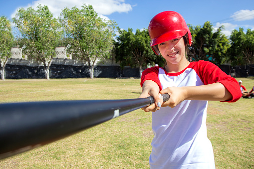 Teenage women training