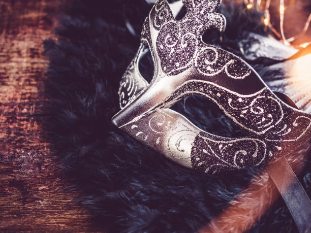istock Vintage carnival mask. Preparing for the holidays 1294928259