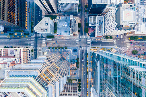 Abstract image of a city skyline