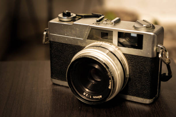 istock Close up photo of an old camera 1294933072