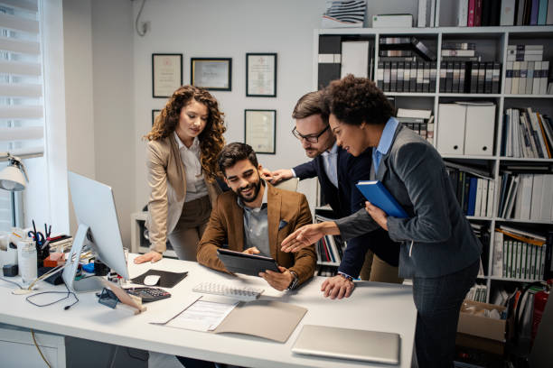 istock Business people working in office 1294934560
