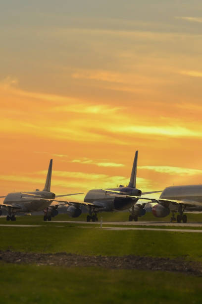 istock Grounded Airplane, Covid - 19 Corona Pandemic 1294935666