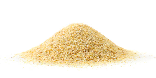 istock Heap of ground garlic on a white background. Isolated 1294937683
