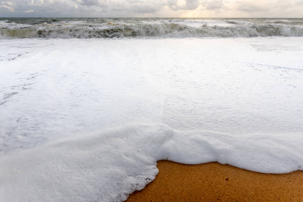 Sandy beach on the Atlantic coast in France near olonne sur mer.