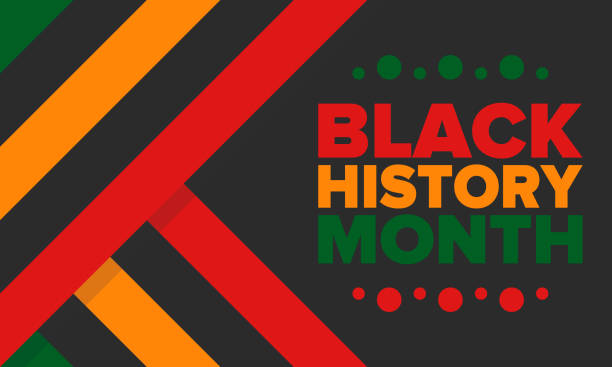 kara tarih ayı. afro-amerikan tarihi. her yıl kutlandı. şubat ayında amerika birleşik devletleri ve kanada'da. ekim ayında i̇ngiltere'de. poster, kart, afiş, arka plan. vektör çizimi - black history month stock illustrations
