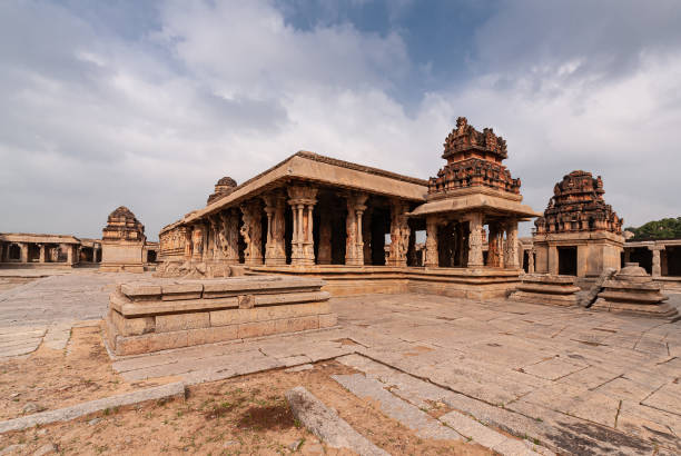 istock Overview on central square at Krishna Temple, Hampi, Karnataka, India. 1294946083