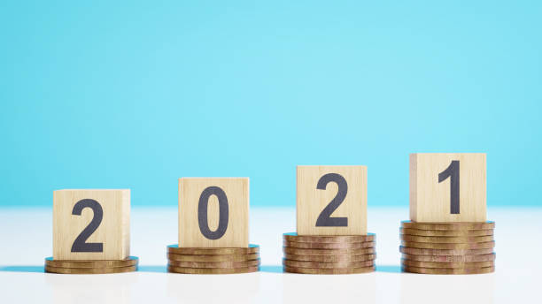 istock Happy New Year Background. Start in 2021. 3D illustration 1294950880