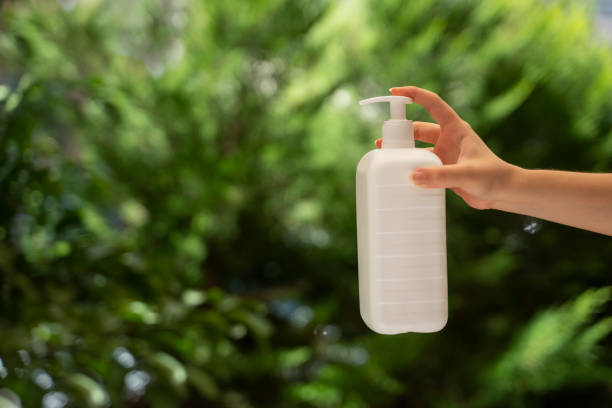 istock Hand squirts antibacterial hand sanitizer 1294950964