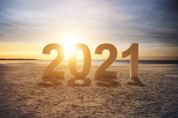istock Happy New Year Background. Start in 2021. 3D illustration 1294951655
