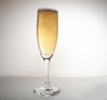 Champagne Flutes and Bottle