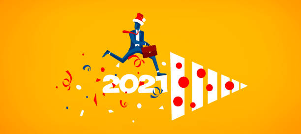 istock New 2021 growth and development prospects. 3D illustration 1294952492
