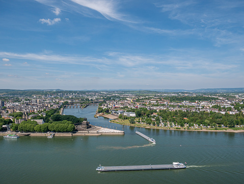 The German Corner in Koblenz with the Moselle and the Rhine