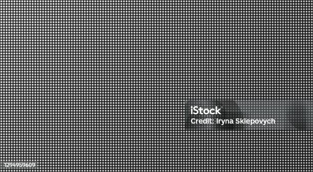 Ledbildschirmtextur Pixeltvhintergrund Lcd Digitaler Monitor Vektorillustration Stock Vektor Art und mehr Bilder von Texturiert