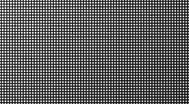 Vector illustration of Led screen texture. Pixel TV background. Lcd digital monitor. Vector illustration.