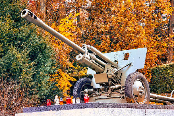 Moscow, Russia - July 23, 2023: King Cannon, Tsar Cannon, in Moscow Kremlin. Famous monument Tsar-pushka or Tsar-cannon in Kremlin park, Moscow, Russia