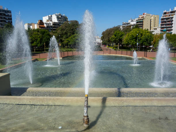 istock Dancing water in the park 1294973451