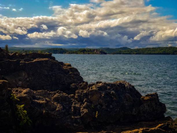 istock Cliff view on Lake Superior in Marquette, Michigan . 1294981475