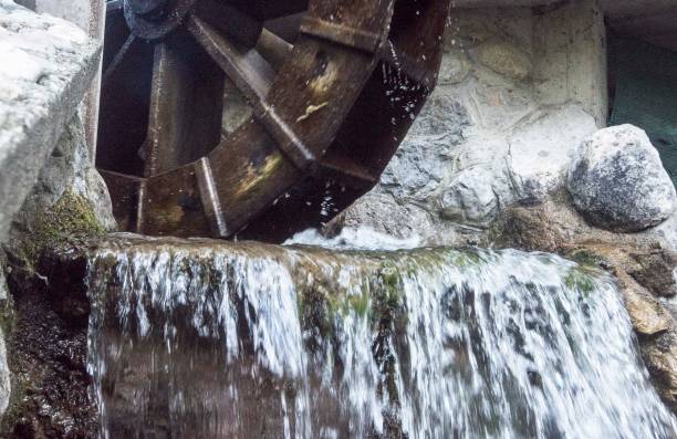 istock Water wheel in a wood mill 1294982767