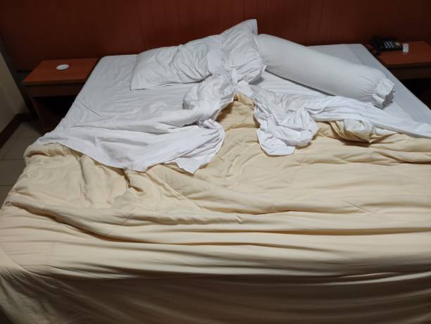 istock Photo of the messy bed 1294986639