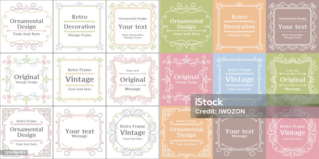 Frame Doards Design Frame Design Stock Illustration - Download Image Now - Picture Frame ...