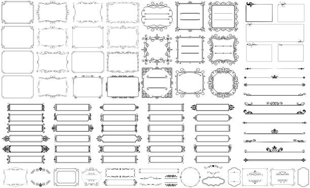 illustrations, cliparts, dessins animés et icônes de conception du cadre - frame