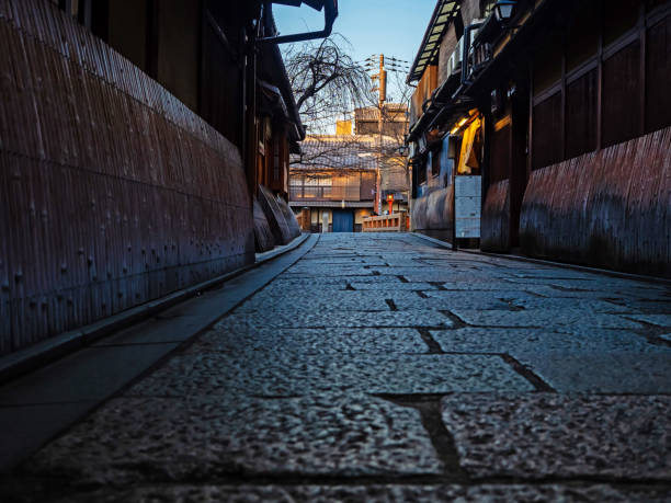Japan Kyoto 4/Jan./2021 : This alley is one of famous alley in Kyoto Gion