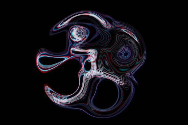 Abstract liquify light painting background