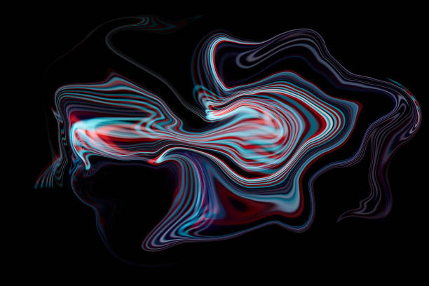 Abstract liquify light painting background