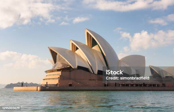 Sydney Opera House In The Morning Sun Stock Photo - Download Image Now - Sydney Opera House, Opera House, Australia
