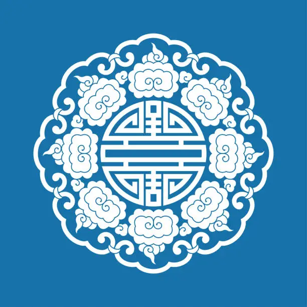 Vector illustration of China traditional auspicious symbol