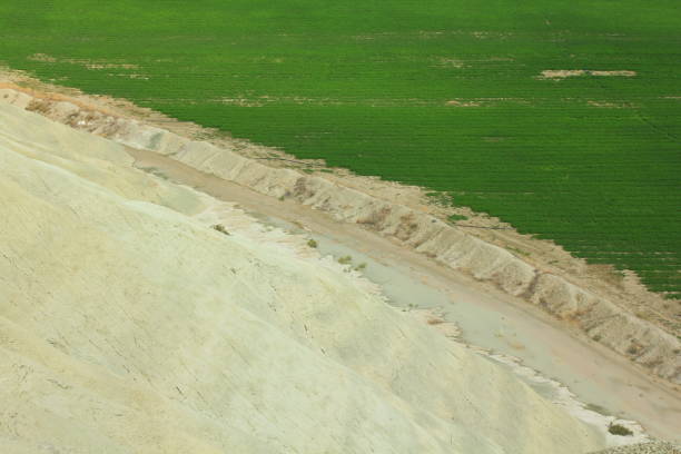 Ankara, Turkey-October 15, 2011: Clay Hills View in Nallihan. They Are Hills Created By The Wear Of Clay Layers With Different Resistance. Nallihan is a district of Ankara Province.