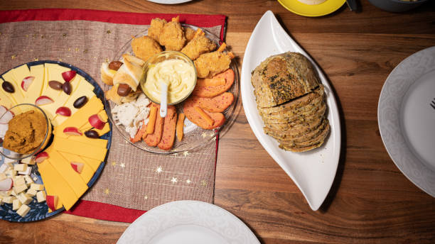 istock Top view of delicious vegan cold cut 1295020793